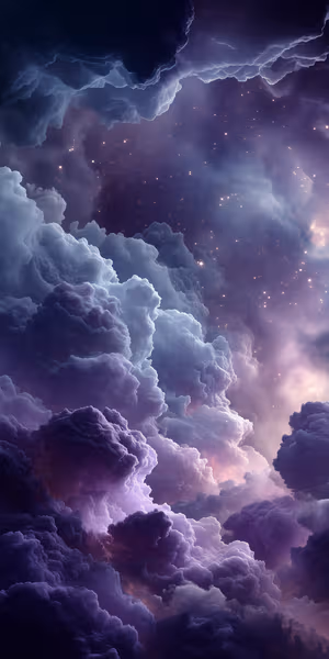 Violet Nebula Cloudscape