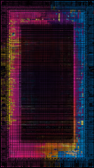 Neon Grid Frame
