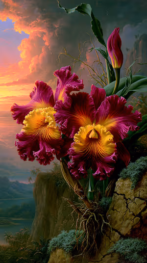Cliffside Orchid Bloom