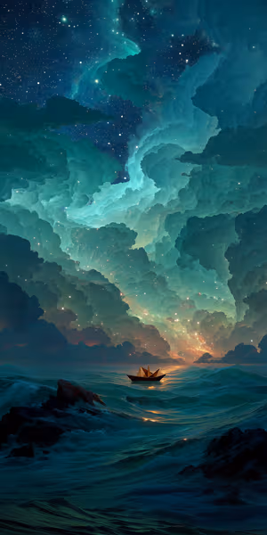 Celestial Paper Boat