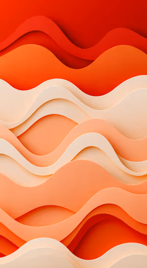 Peach Paper Waves — iPhone lock screen wallpaper