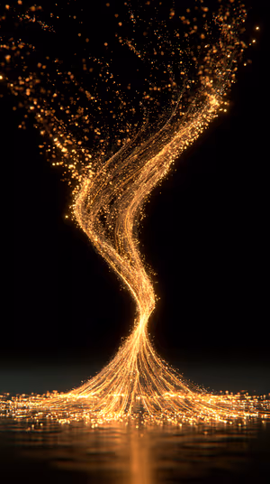 Golden Particle Vortex