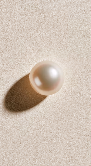 Minimalist Pearl Sphere — iPhone lock screen wallpaper