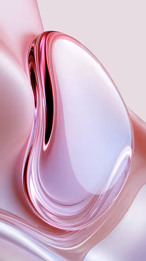Pearlescent Pink Droplet