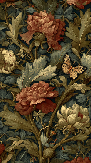 Ivory Red Peony