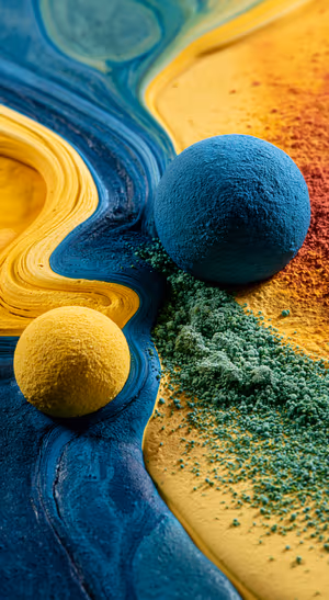 Vibrant Pigment Spheres