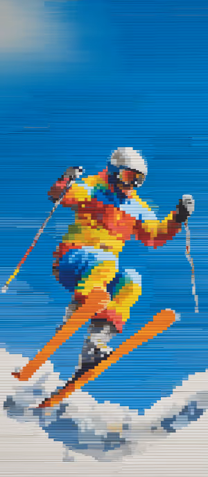 Pixel Skier