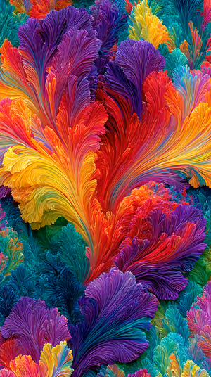 Vivid Feather Bloom
