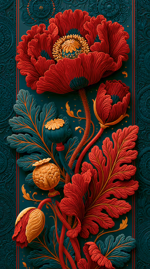Crimson Poppy Relief