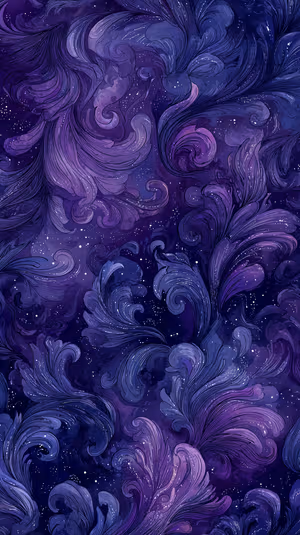 Indigo Cosmic Swirl