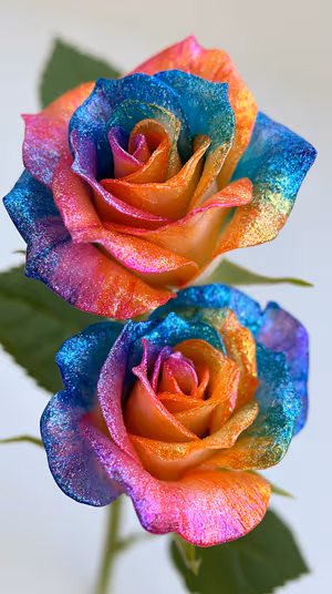 Iridescent Rainbow Rose