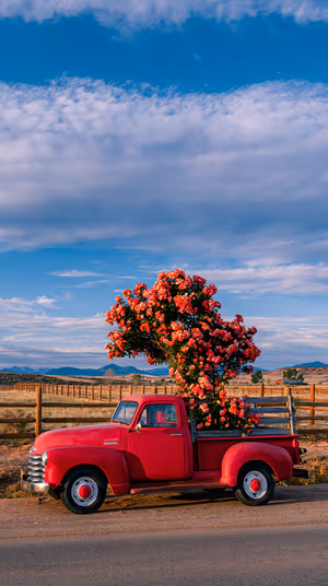 Red Truck Blooms