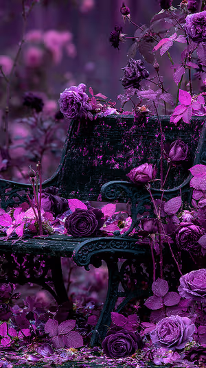 Midnight Rose Bench