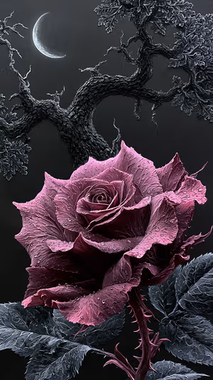 Moonlit Rose Noir