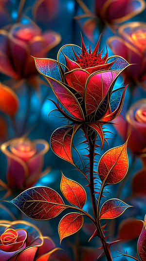 Crimson Glass Rose