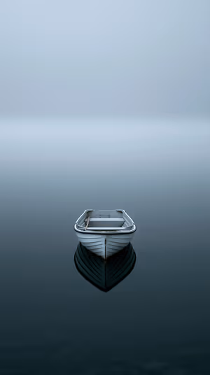 Still Rowboat Reflection