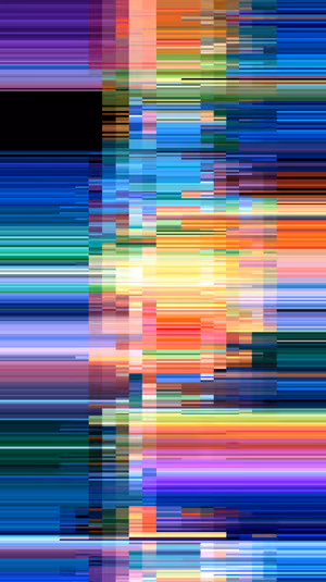 Glitch abstract stripes centered on a neon blue, pink and gold background in a vibrant digital aesthetic, ultra HD 8K.
