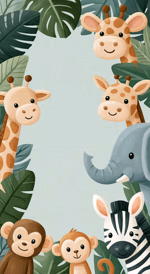 Mint Safari Animal Parade