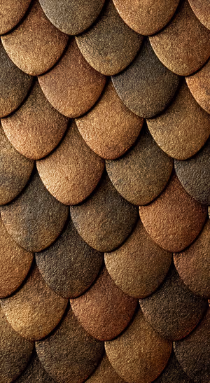 Bronze Scale Mosaic — iPhone lock screen wallpaper