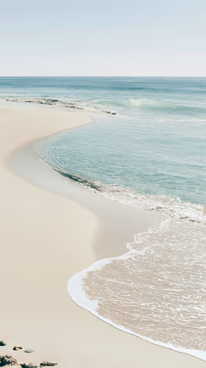 Calm Teal Shoreline