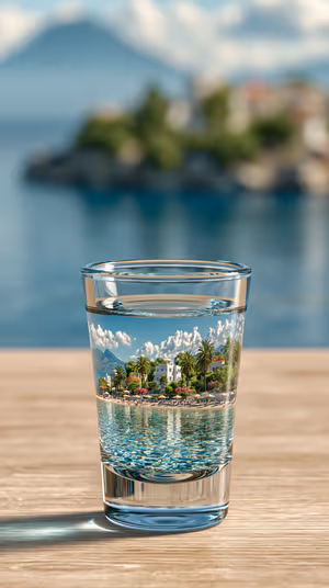 Shot Glass Seascape