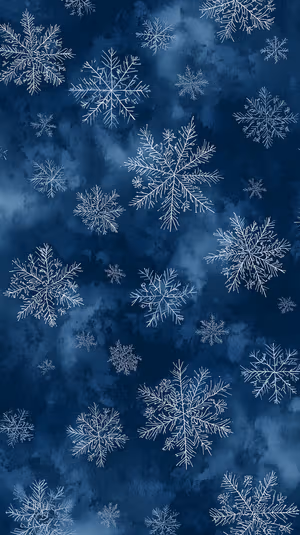deep blue snowflake