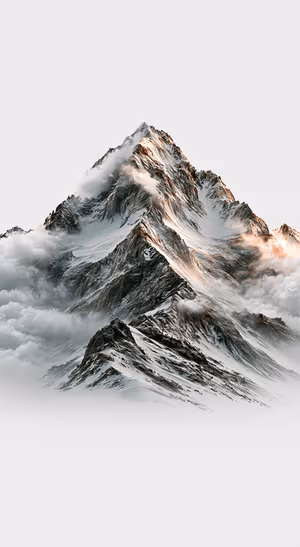 Snowy Mountain Peak