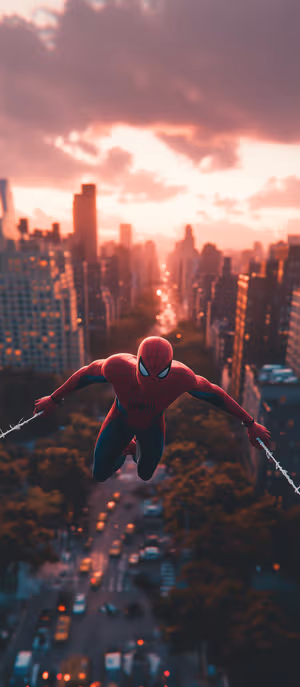 Spider Man Sunset Swing