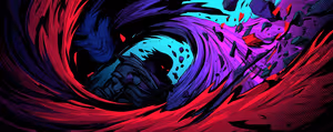 Wallpaper preview on iPhone 17 Pro Max running iOS 26 - Crimson Spiral Vortex