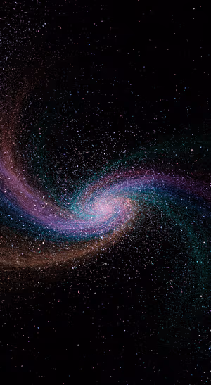 Stardust Spiral — iPhone lock screen wallpaper
