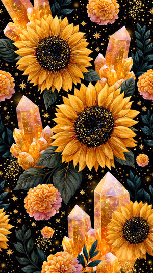 Sunflower Crystal Bloom