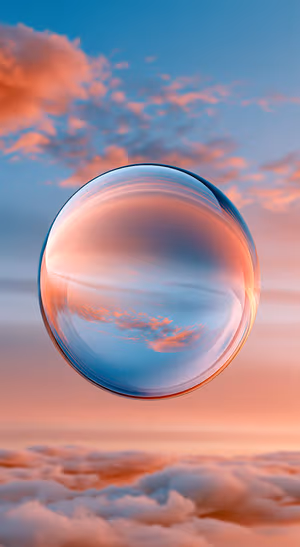 Surreal Coral Sky Sphere
