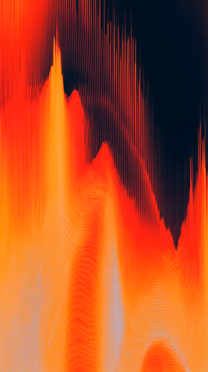 Abstract flame wave composition centered on red orange and deep navy gradient in a vibrant, high contrast aesthetic (Ultra HD 8K).