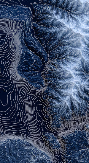 Navy Topographic Terrain — lock screen wallpaper