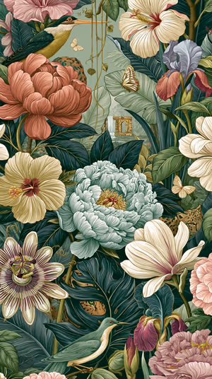 Ornate Tropical Garden