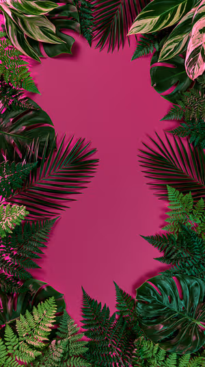 Magenta Tropical Frame