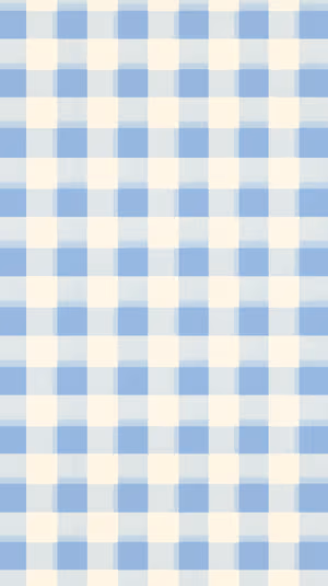 Minimalist gingham check centered on a light blue and cream background with subtle fabric texture ultra HD image.