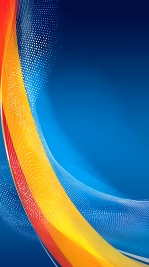 Abstract color wave pattern on blue, yellow & red gradient with dotted grid texture ultra HD 8K iPhone background.