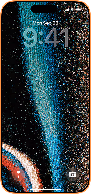 Wallpaper preview on iPhone 17 Pro Max running iOS 26 - Turquoise Woven Texture