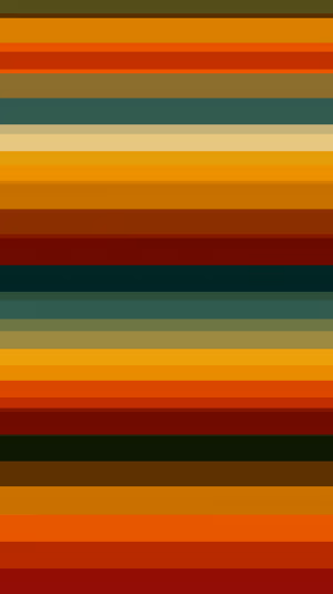 Retro minimalist horizontal stripes centered on warm orange, teal and burgundy bands ultra HD background.