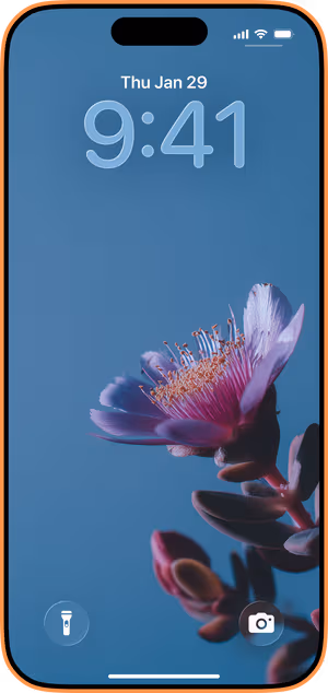 Wallpaper preview on iPhone 17 Pro Max running iOS 26 - Pink Succulent Bloom