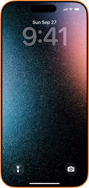 Wallpaper preview on iPhone 17 Pro Max running iOS 26 - Teal Noir Texture