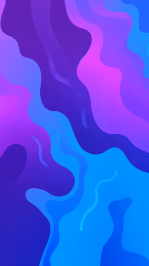 Abstract gradient fluid wave centered on blue and purple background in a vibrant fluid aesthetic, ultra hd 8K image