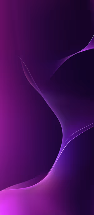 Abstract violet wave centered on a deep purple background with fluid gradient curves ultra HD 8K mobile background.
