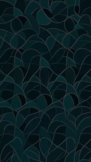 Modern minimalist abstract curves on a dark teal background with dotted outlines ultra HD image for iPhone