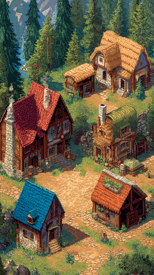 Cozy Pixel Village