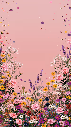 Pink Garden Border