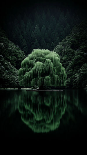 Willow Tree Wallpaper 4K