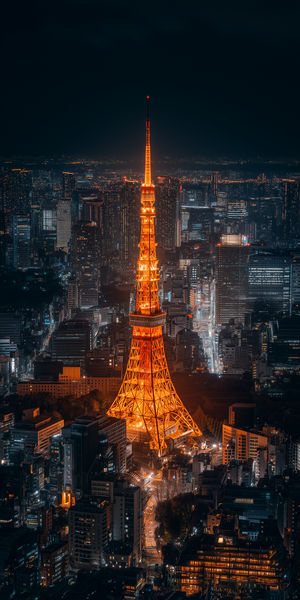 Tokyo Tower Neon Night