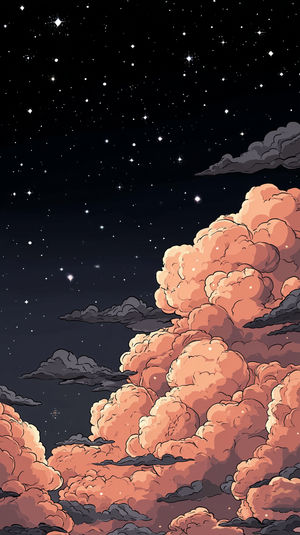 Starry Night Clouds